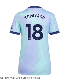 Arsenal Takehiro Tomiyasu #18 Maglia Gara Terza Repliche 2024-25 Donna Maniche Corte